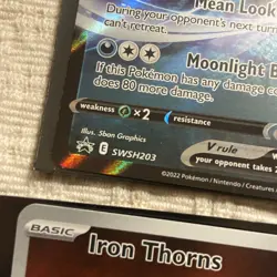 Pokemon card lot Holo Rare Full EX Eiscue, Iron Thorns, Leafeon, Umbreon, Dialga - Image 3