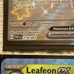 Pokemon card lot Holo Rare Full EX Eiscue, Iron Thorns, Leafeon, Umbreon, Dialga - Image 5