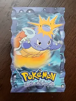 LP! Wartortle 8 of 12 Die Cut 1999 Topps Pokemon 1st Movie Chase CARD - Image 1