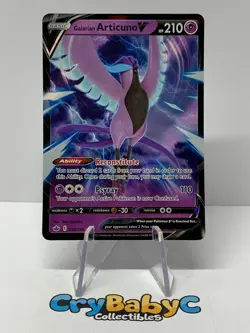 Pokemon Galarian Articuno V 058/198 Chilling Reign Sword & Shield ULTRA RARE - Image 1