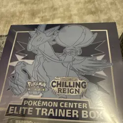 Chilling Reign Pokemon Center Error ETB Set Plus Rare Replacement Packs - Image 2