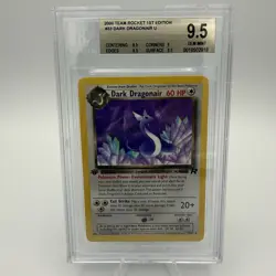 Pokemon Dark Dragonair 33/82 Team Rocket 1st Edition Regular CGC 9 2000 English - Image 1
