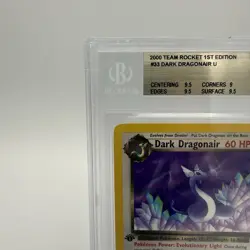 Pokemon Dark Dragonair 33/82 Team Rocket 1st Edition Regular CGC 9 2000 English - Image 2