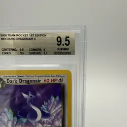 Pokemon Dark Dragonair 33/82 Team Rocket 1st Edition Regular CGC 9 2000 English - Image 3