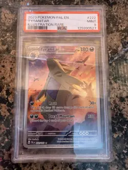 Pokemon TCG - Tyranitar 222/193 IR - Paldea Evolved - PSA 9 - Image 1