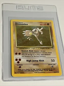 Pokemon TCG Hitmonlee 13/110 Holo Rare, Legendary Collection WOTC, LP/NM - Image 1