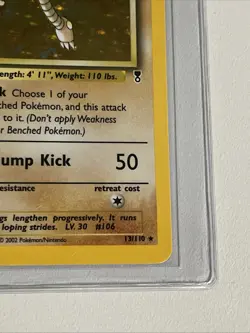 Pokemon TCG Hitmonlee 13/110 Holo Rare, Legendary Collection WOTC, LP/NM - Image 5