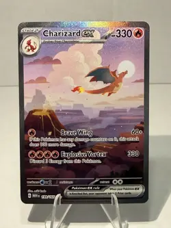 Pokemon Charizard EX 199/165 Scarlet & Violet 151 Special Illustration Rare Holo - Image 1