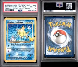 2021 POKEMON CELEBRATIONS CLASSIC COLL #66 SHINING MAGIKARP-HOLO PSA 10 - Image 3