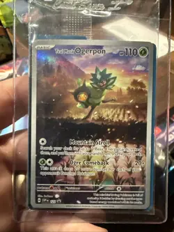 Pokemon TCG Teal Mask Ogerpon 123 Black Star Promo Twilight Masquerade SEALED - Image 1