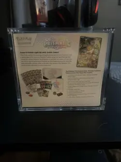 Prismatic Evolutions Pokemon Center Exclusive ETB - Sealed With Acrylic Case - Image 2