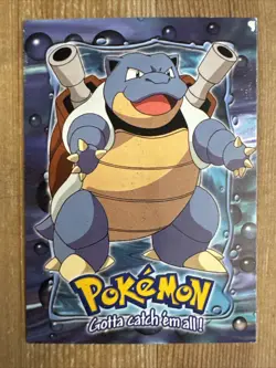 Blastoise 1999 Topps Pokemon The Movie Stage 3 #E9 Blue Logo HP - Image 1