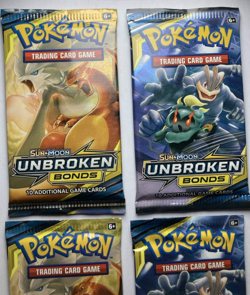 Pokemon Sun & Moon Unbroken Bonds Booster Pack Lot of 4 - Factory Sealed - Image 3