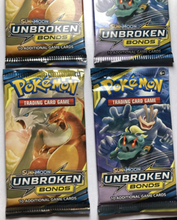 Pokemon Sun & Moon Unbroken Bonds Booster Pack Lot of 4 - Factory Sealed - Image 4
