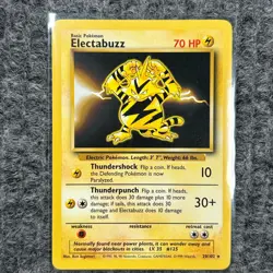 Vintage Pokemon Base Set Electabuzz 20/102 Rare NM/LP - Image 1