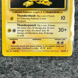 Vintage Pokemon Base Set Electabuzz 20/102 Rare NM/LP - Image 4