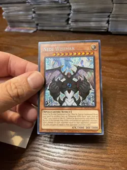 Neos Wiseman Limited Edition Secret Rare BLC1-EN007 Yu-Gi-Oh! - Image 4