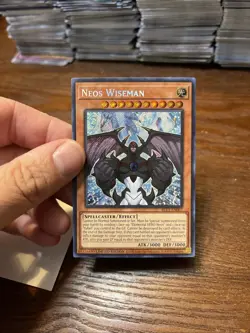 Neos Wiseman Limited Edition Secret Rare BLC1-EN007 Yu-Gi-Oh! - Image 5
