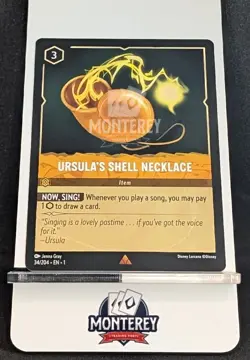 URSULA'S SHELL NECKLACE NM-MINT 34/204 Disney Lorcana TCG EN1 - Image 1