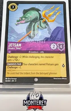 Jetsam Ursula's "Baby" NM-MINT Disney Lorcana TCG non holo 46/204 EN4 - Image 1