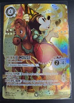 2025 Disney Lorcana Fabled Minnie Mouse Sweetheart Princess Iconic 241 English - Image 1