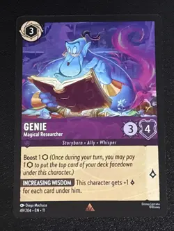 Disney Lorcana Winterspell Genie - Magical Researcher 49/204 NM Rare - Image 1