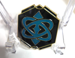 Disney Lorcana Winterspell Sapphire Ink Symbol Pin - New - Image 1