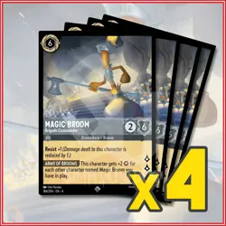 Disney Lorcana TCG: MAGIC BROOM - BRIGADE COMMANDER x4 Ursula's Return SR - Image 1