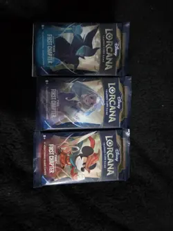 3 x Booster Pack Art Set - Disney Lorcana TCG The First Chapter - NEW & SEALED - Image 1