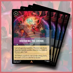 Disney Lorcana: Restoring the Crown 83/204 Rare Archazia's Island x4 - Image 1
