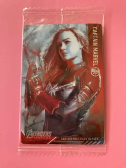 CAPTAIN MARVEL Marvel Avengers END GAME Wafer Card BANDAI F/S NEW - Image 2