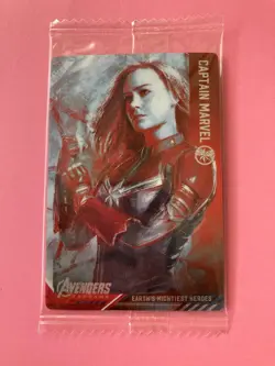 CAPTAIN MARVEL Marvel Avengers END GAME Wafer Card BANDAI F/S NEW - Image 3