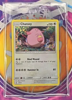 🔥Pokemon Card TCG Chansey 10/12 McDonalds 2018 Promo Holo Rare Sleeved 👍📈 - Image 4