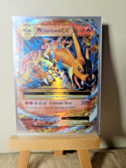 2016 Pokemon Card (M) MEGA Charizard EX Rare Holo (13/108) Damaged - Image 1