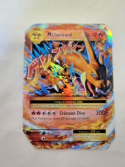 2016 Pokemon Card (M) MEGA Charizard EX Rare Holo (13/108) Damaged - Image 3