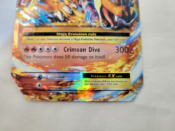2016 Pokemon Card (M) MEGA Charizard EX Rare Holo (13/108) Damaged - Image 4