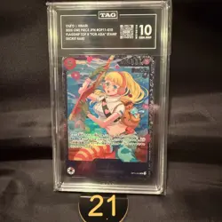 TAG GEM MINT 10 Hibari OP11-010 SR Flagship Battle Prize - ONE PIECE Card Gam 21 - Image 1