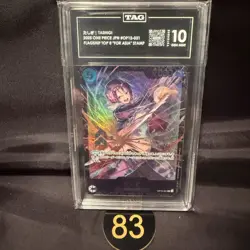 TAG GEM MINT 10 Tashigi OP12-031 Promo Flagship Battle One Piece Card Game JP 83 - Image 1