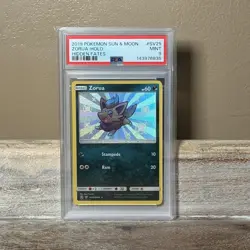 Pokemon TCG Hidden Fates Zorua SV25/SV94 PSA 9 Mint Shiny Holo Rare Card - Image 1