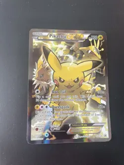 Pokemon Pikachu EX XY124 Black Star Promo 2016 Holo Card TCG - Image 1