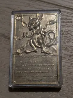 Mewtwo | Pokemon 23k Gold Plated Trading Card | Burger King Promo 1999 Nintendo - Image 2