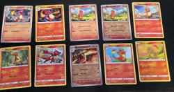 Pokemon Charmander Charmeleon 10 Card Lot - All Different. Authentic, NM, TCG - Image 1