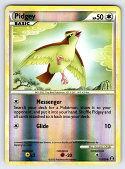 Pidgey 71/102 2010 Triumphant Set Pokemon Card Reverse Holo Common - Nm/Vlp - Image 1