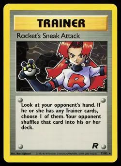 Rocket's Sneak Attack 72/82 Rare Team Rocket Pokemon Card - Image 1