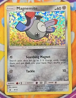 🔥POKEMON MAGNEMITE 8/12 PROMO MCDONALDS 2018 CONFETTI HOLO NM CARD👍📈 - Image 1
