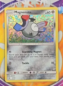 🔥POKEMON MAGNEMITE 8/12 PROMO MCDONALDS 2018 CONFETTI HOLO NM CARD👍📈 - Image 3