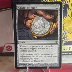 Amulet of Vigor 121/145 Worldwake Rare Regular Artifact Magic: The Gathering - Image 1