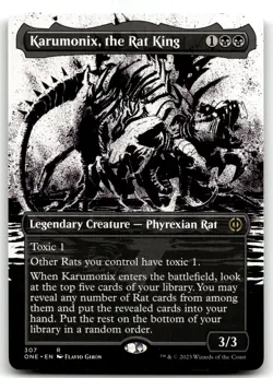 MTG Karumonix, the Rat King (Showcase) R Phyrexia: All Will Be One 307 LP - Image 1