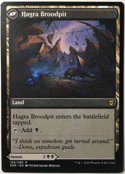 MTG HAGRA MAULING/HAGRA BROODPIT 106/280 ZENDIKAR RISING RARE NEAR MINT - Image 2