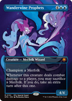 Wanderwine Prophets (Borderless) Lorwyn Eclipsed Special Guests - Near Mint - Image 1